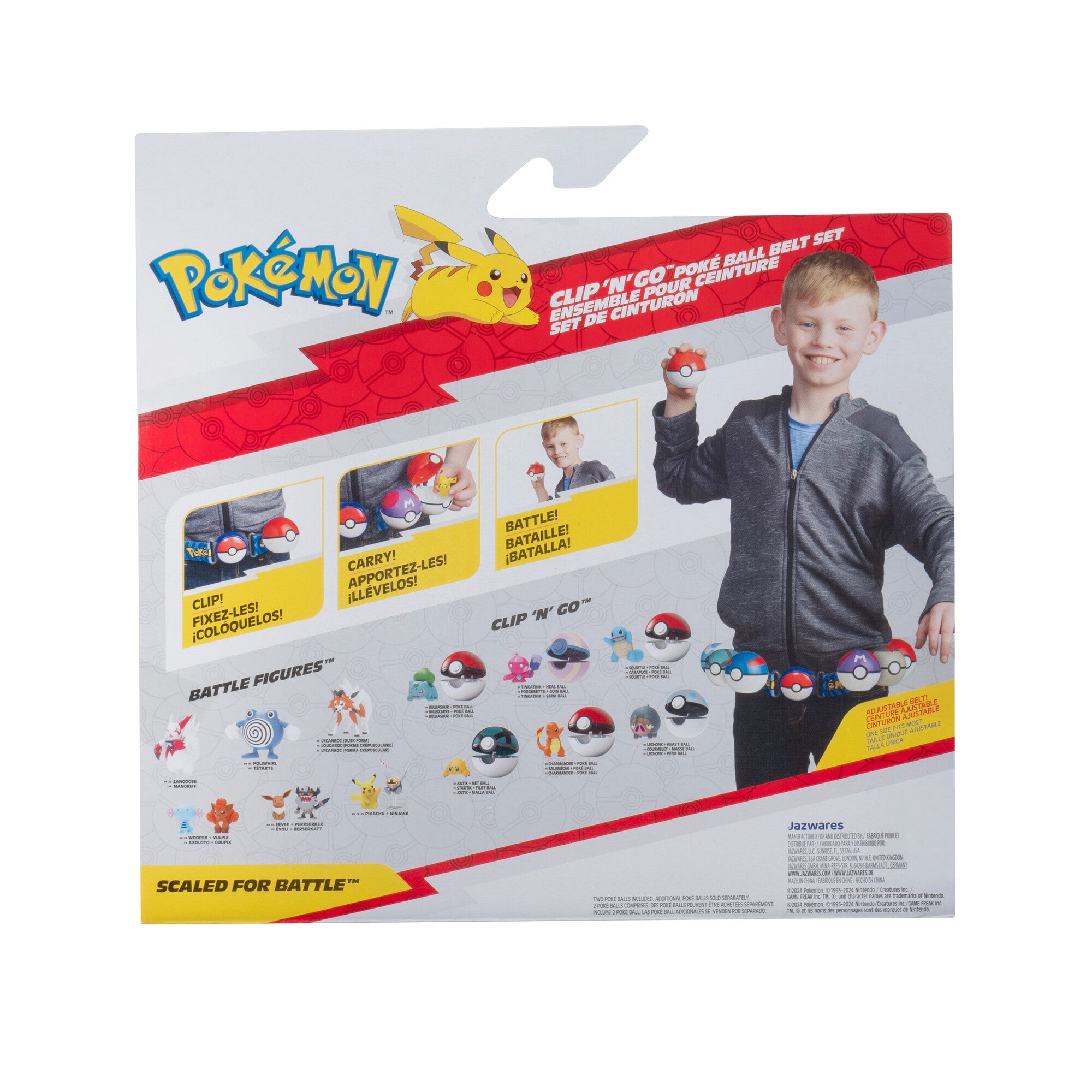 Pokemon, Clip 'N' Go Poke Ball Belt Set Pikachu