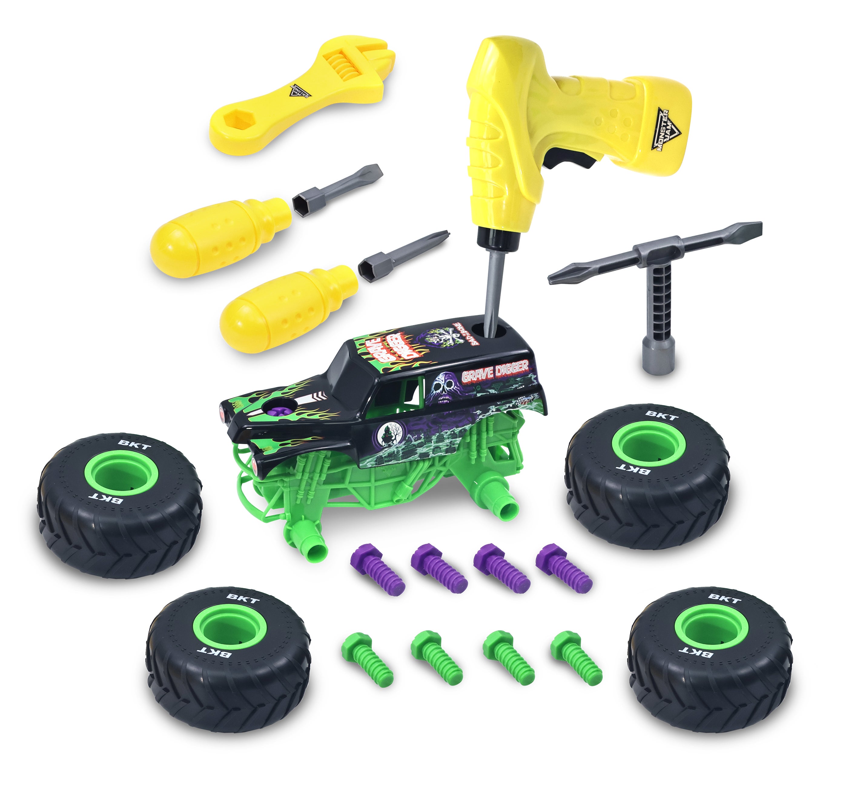 Monster Jam Grave Digger Build N ReBuild 1:18