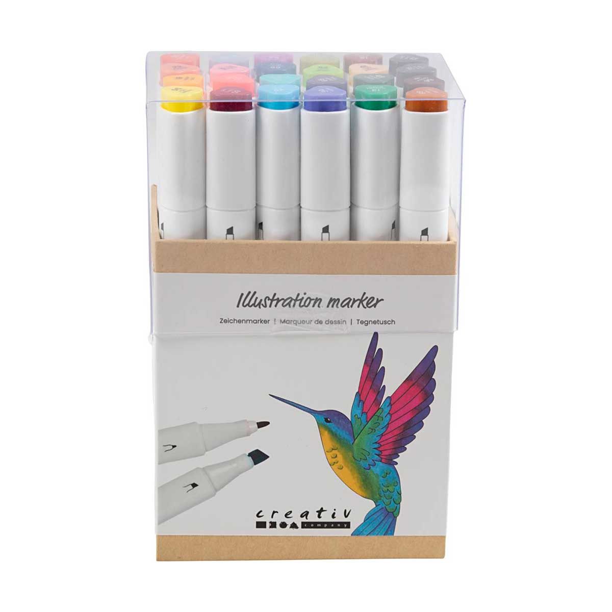 Illustrations Marker, Kompletterande Färger, Spets 1+8 Mm, 2