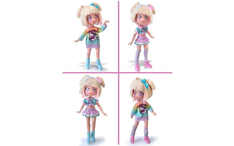 Hello Kitty Manga Fashion Unicorn Docka