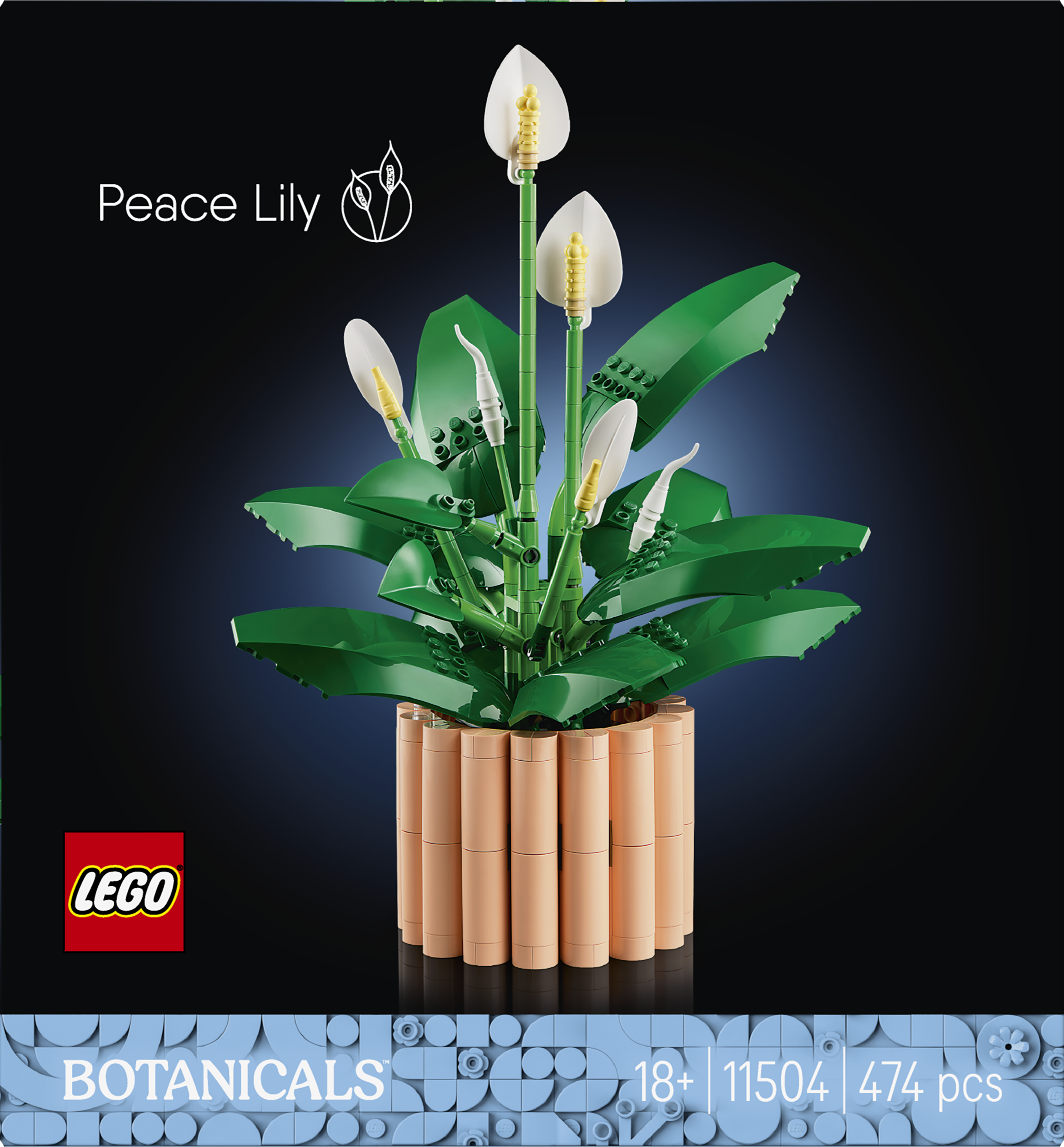 LEGO® Botanicals Fredslilja Blomsterprydnad 11504