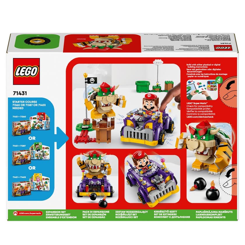 LEGO Super Mario 71431, Bowsers muskelbil – Expansionsset