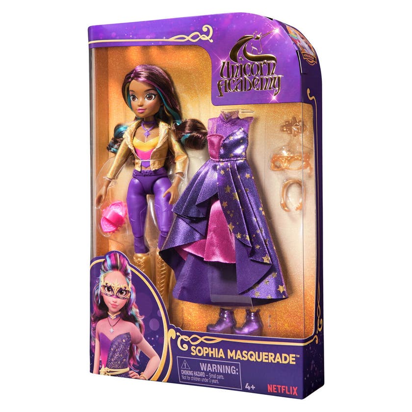 Unicorn Academy, Dlx Doll Sophia Masquerade 24 Cm