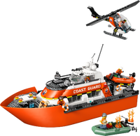 LEGO® City Kustbevakningens räddningsbåt och helikopter Lekset 60504