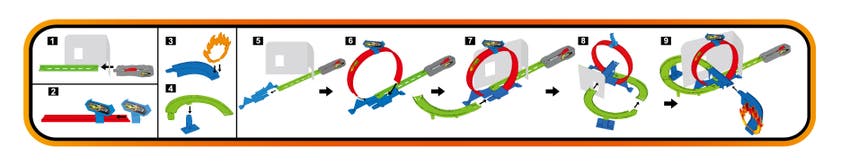 Track Racing, Skjutramp med loop och 1 bil