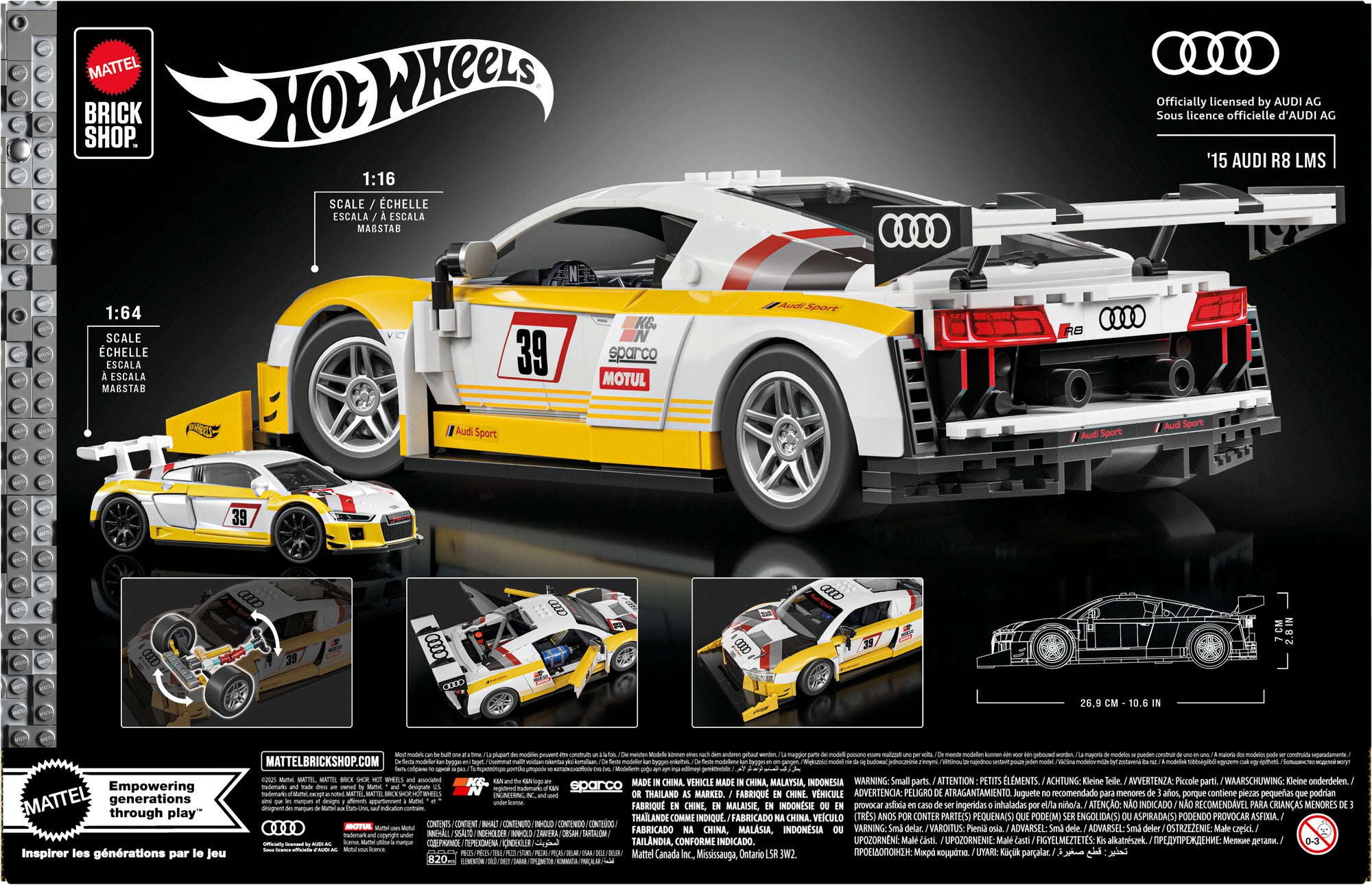 Mattel Brick Shop Elite Series Audi