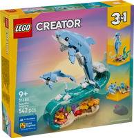 LEGO® Creator 3-i-1 Havsdjur: vackra delfiner 31385