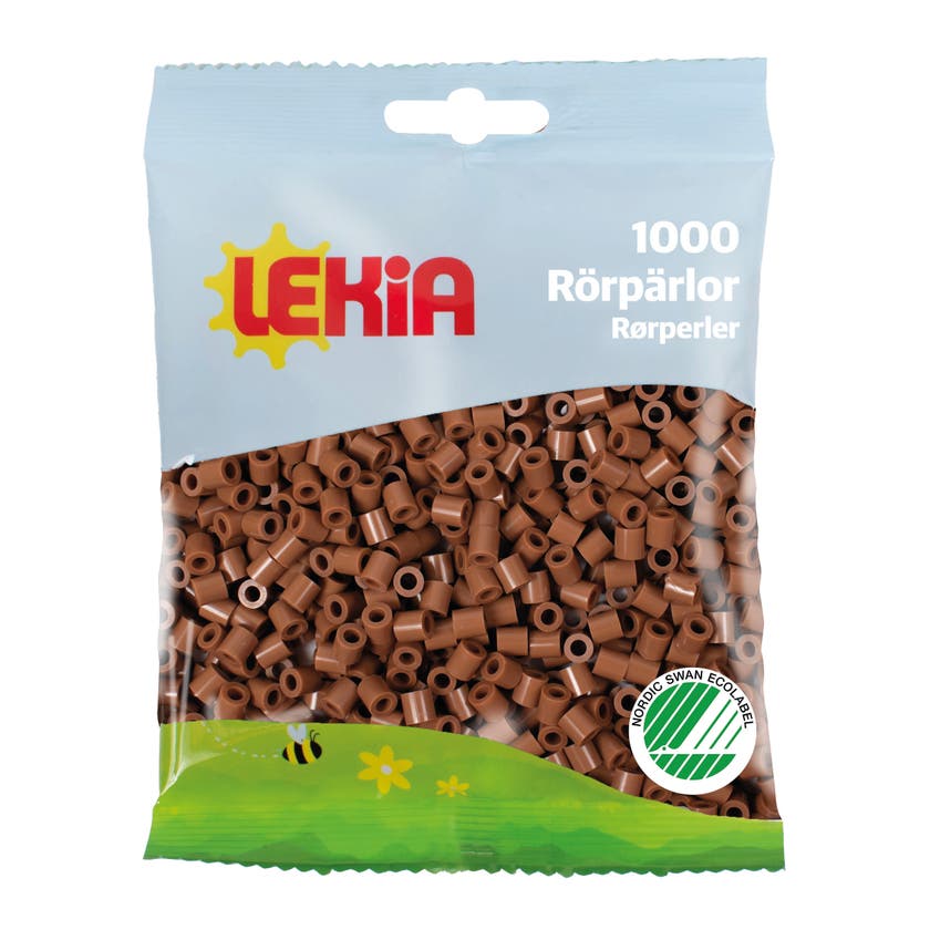 Rörpärlor 1000 st Nougatbrun