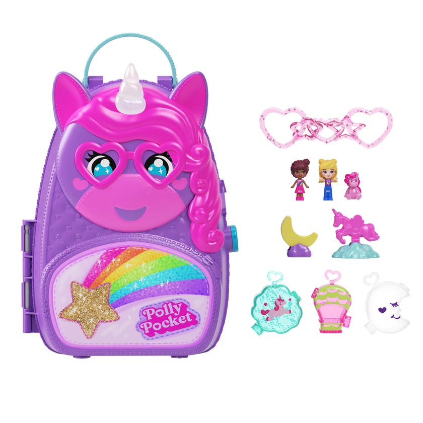 Polly Pocket Unicorn Reseryggsäck Lekset