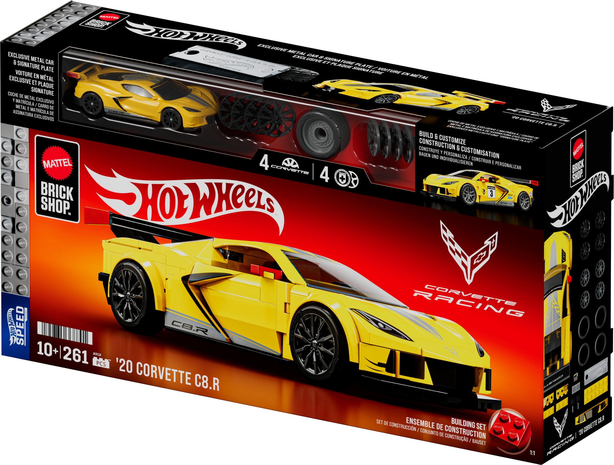 Hot Wheels Corvette C8.R byggsats