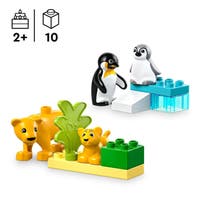 LEGO DUPLO Town 10442, Vilda djurfamiljer: Pingviner och lejon