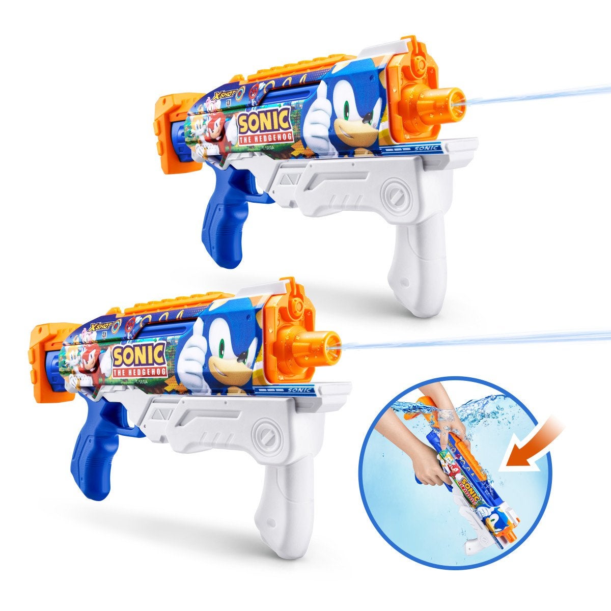 X-Shot Water, FAST FILL SKINS Sonic 2-pack