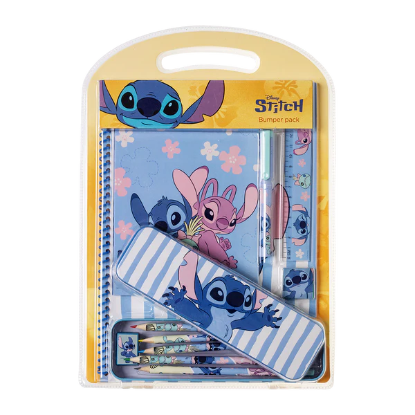 STITCH, Stort skrivset med plåtpennskrin & A4 anteckningsbok