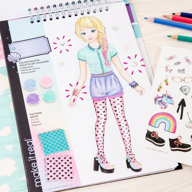 Make it Real, Fashion Design Sketchbook: Pastel Pop!