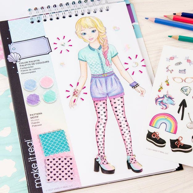 Make it Real, Fashion Design Sketchbook: Pastel Pop!