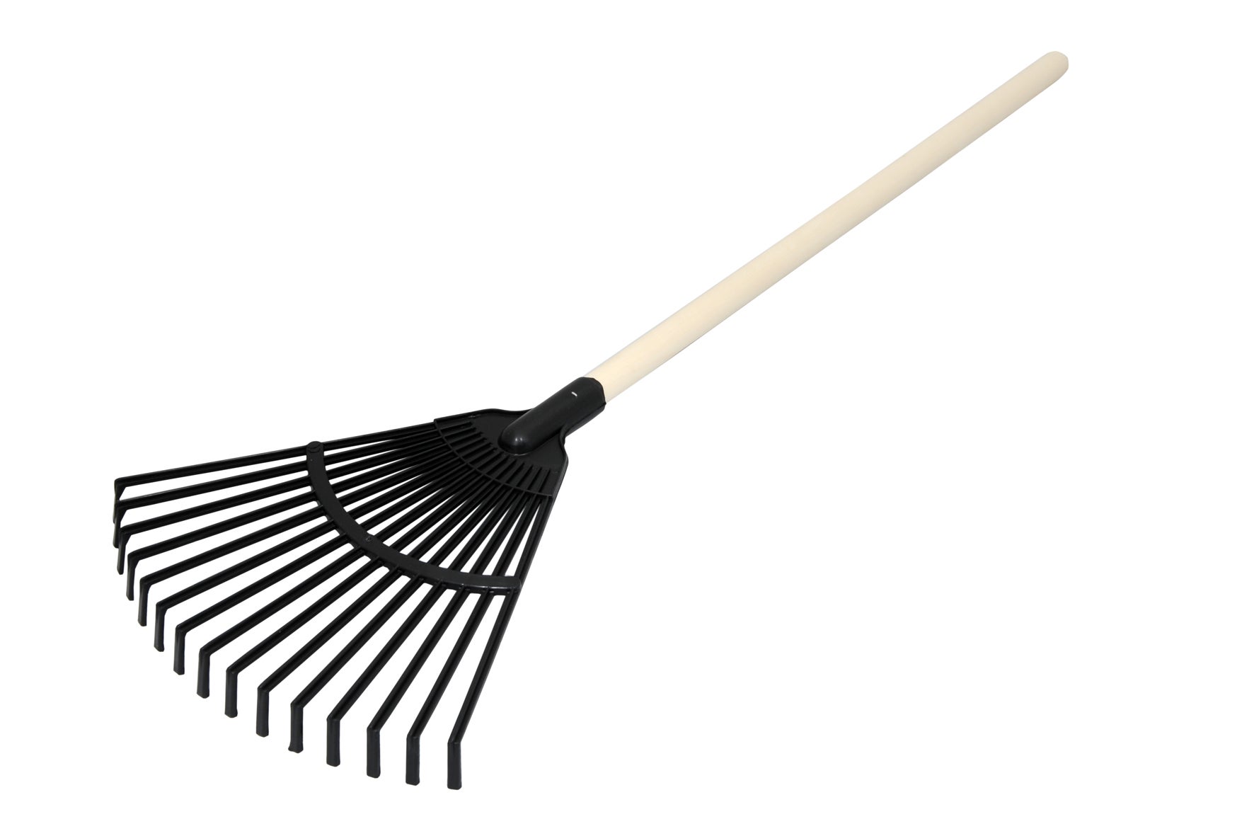 Plasto - Lövkratta med trähandtag sorterade färger