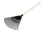 Plasto - Lövkratta med trähandtag sorterade färger