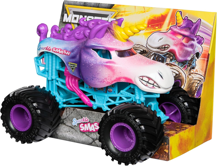 Monster Jam 1:24 die-cast Sparkle Smash