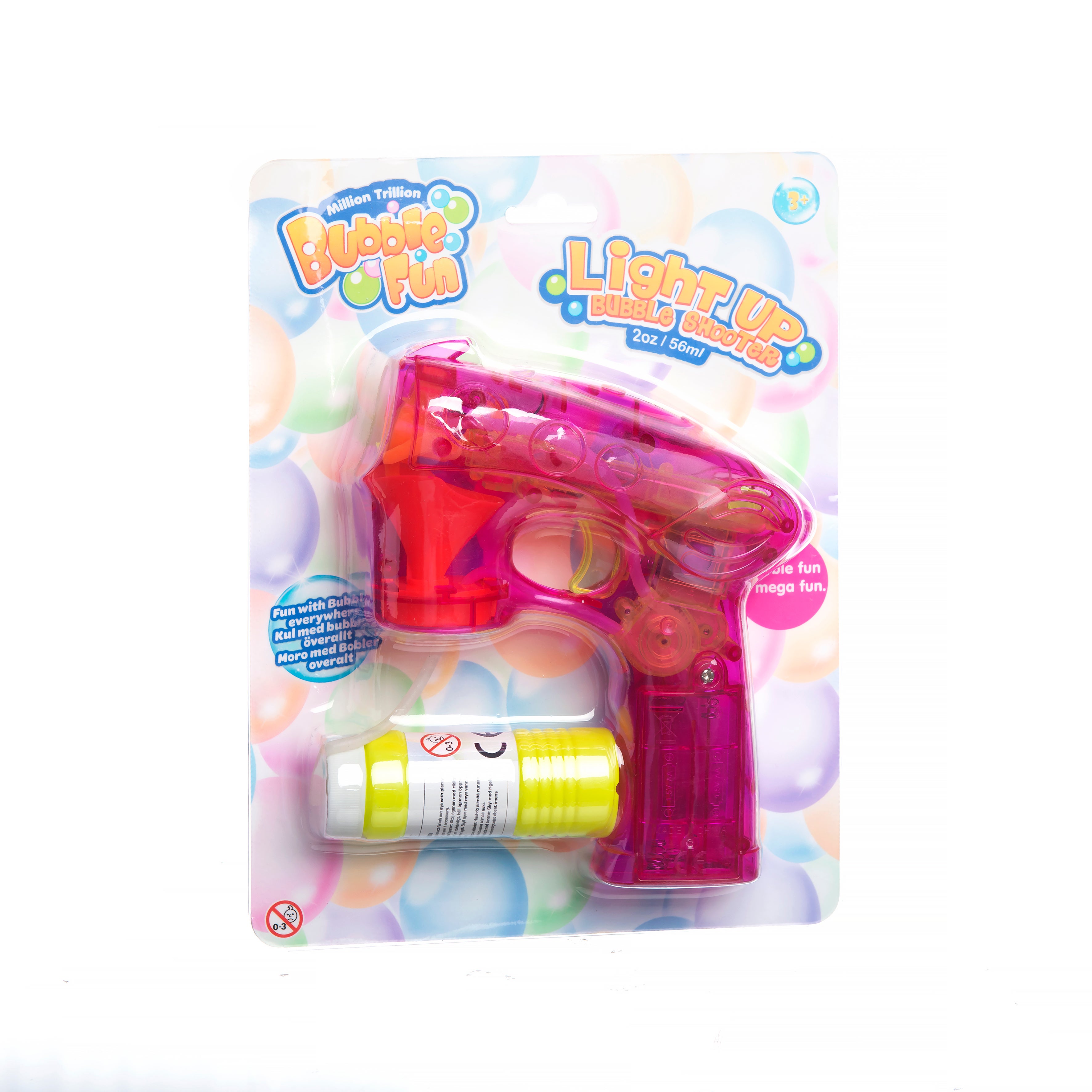 Million Trillion Bubble Fun, Såpbubbelpistol B/O med Ljus
