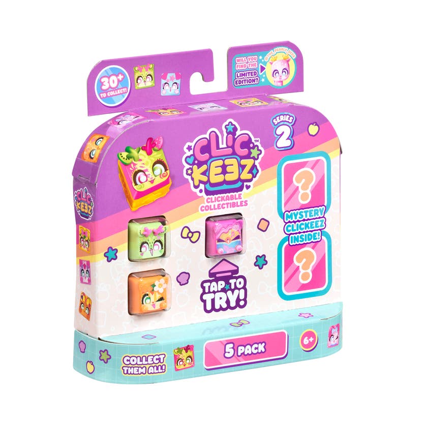 Clickeez Multipack Series 2 – 5 fidgets med klickljud