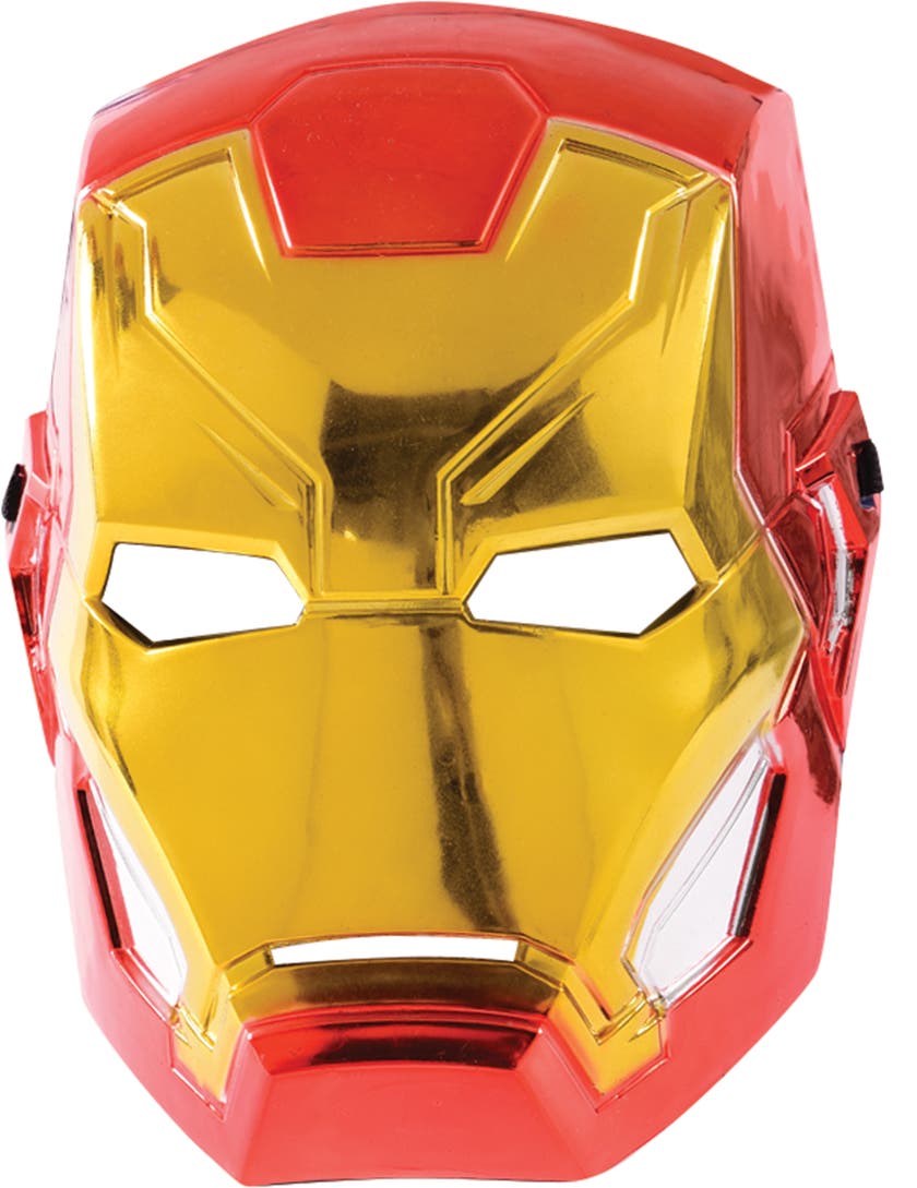 Utklädnad - Iron Man mask metallic