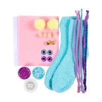 DIY Kit Dekoration, olika färger, Sock Monster, 1-