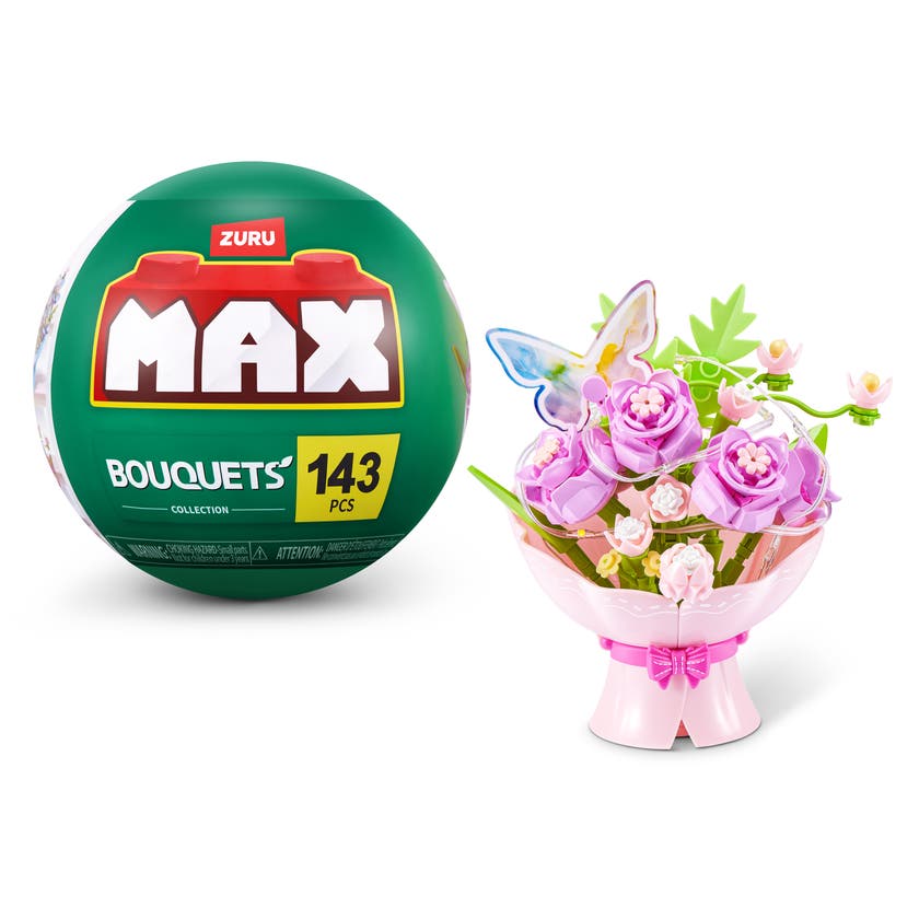 MAX Build More LED-blombukett Rosa