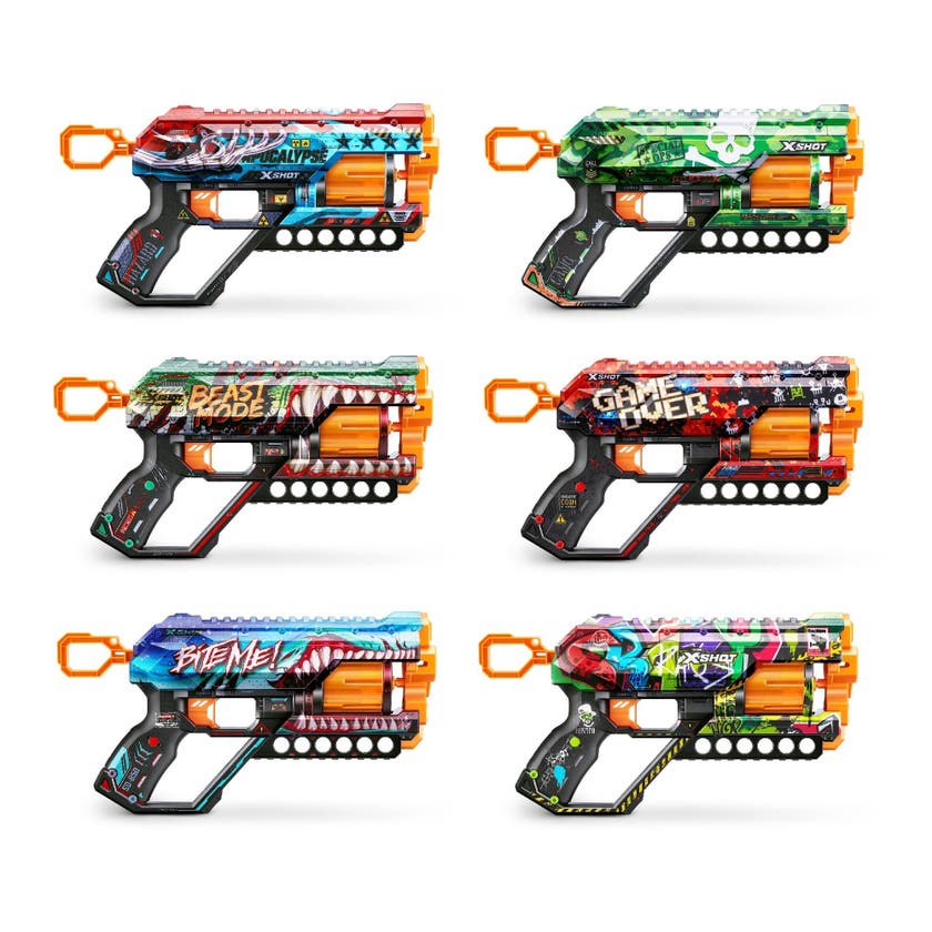 X-Shot, SKINS, Reflex 6(12 Darts)
