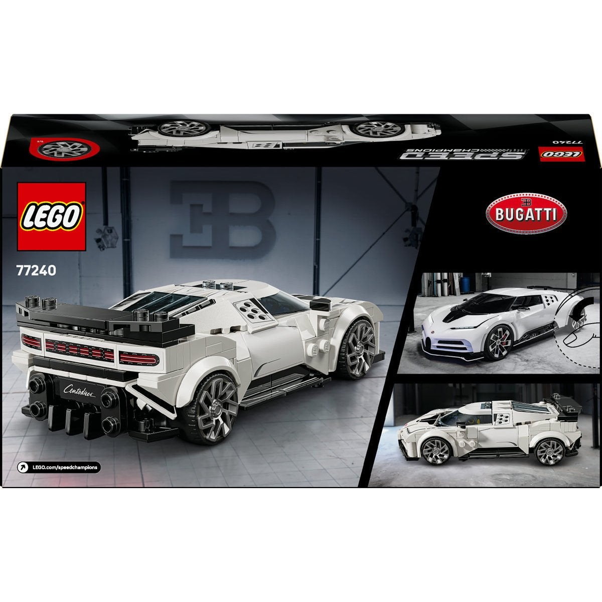 LEGO Speed Champions 77240, Bugatti Centodieci Hyper sportbil
