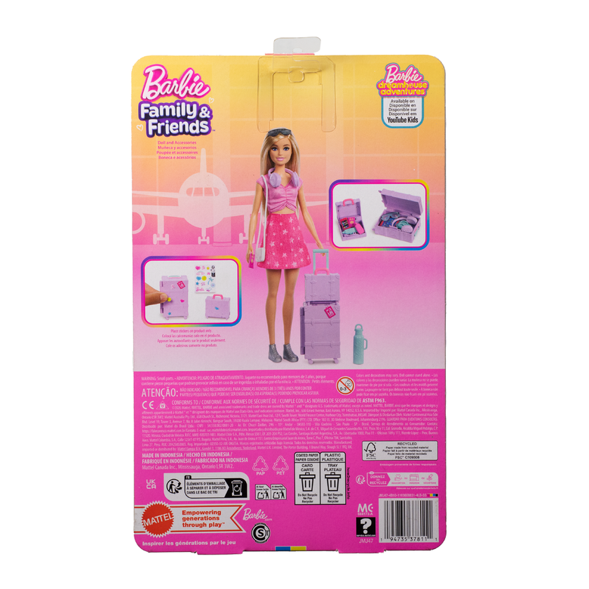 Barbie Limitless Adventure Malibu Modedocka med Resetillbehör