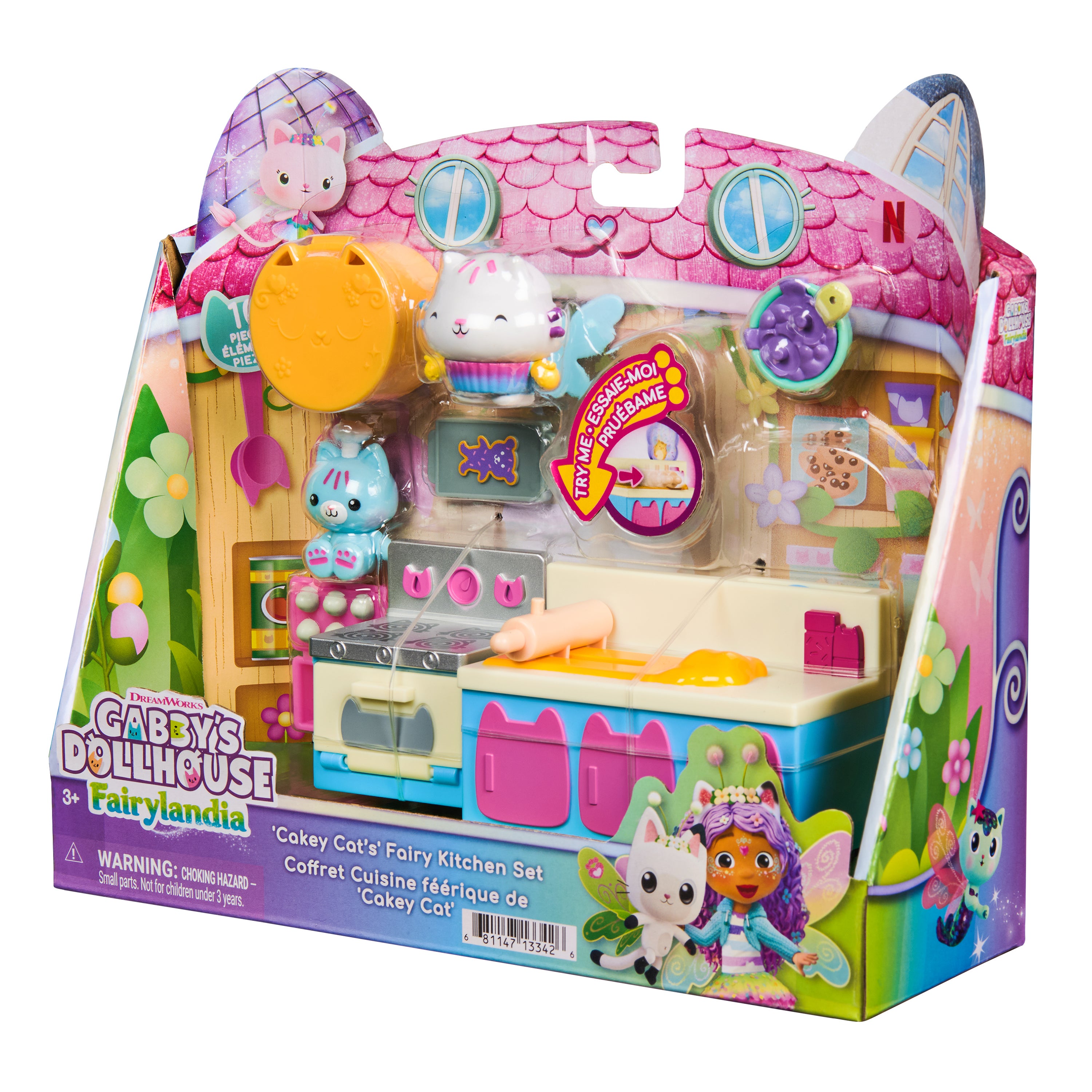 Gabby's Dollhouse Cakey Cat Fairy Kitchen Leksakssats