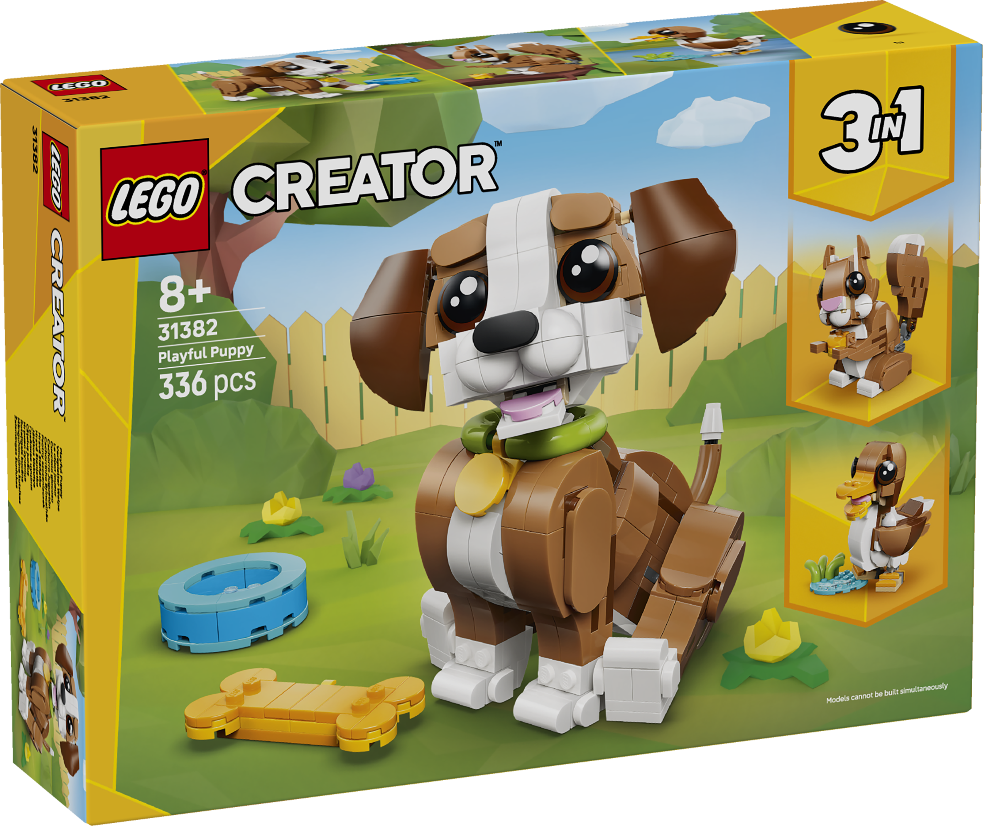 Byggsetet LEGO® Creator 3-i-1 Söta djur: lekfull valp 31382