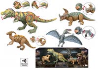 Animal Life - Tyrannosaurus Rex m ljud och 3 kompisar