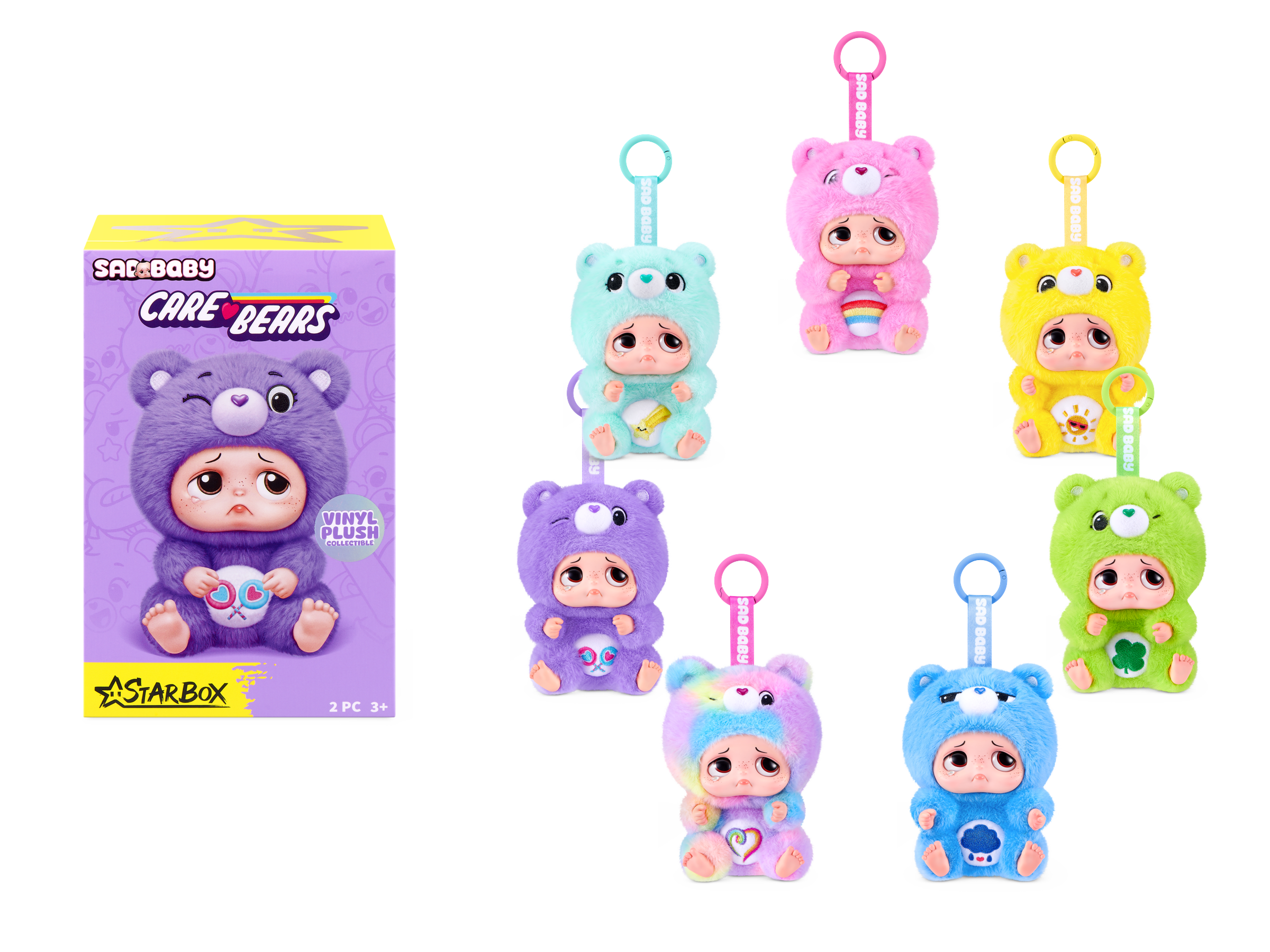 Care Bears Sad Baby Nyckelringar Blindbox