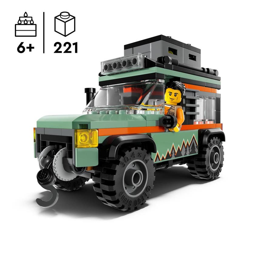 LEGO City Great Vehicles 60447, 4-hjulsdriven terrängbil för bergskörning