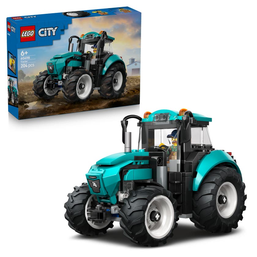 LEGO® City Traktor Byggset med bondgårdsleksak och minifigur 60498