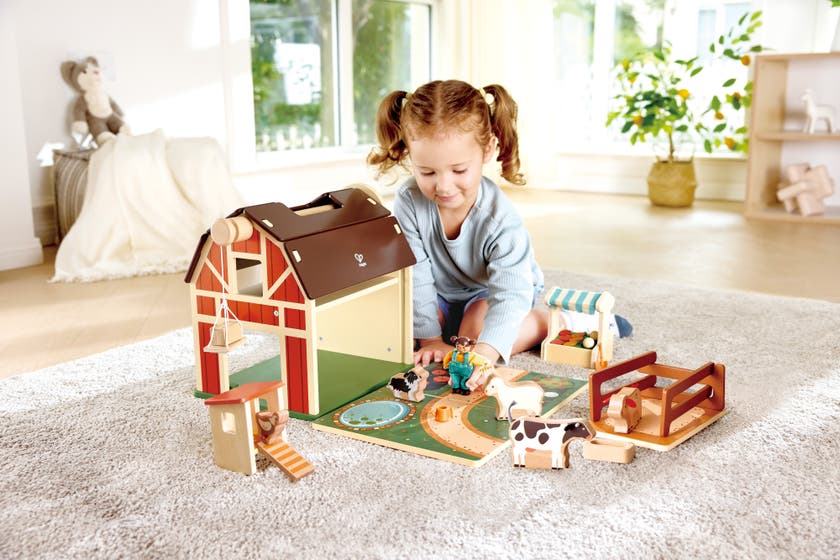 Hape Happy Farm Playset