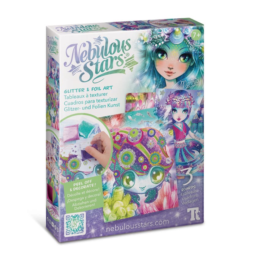 Nebulous Stars Glitter & Foil Art