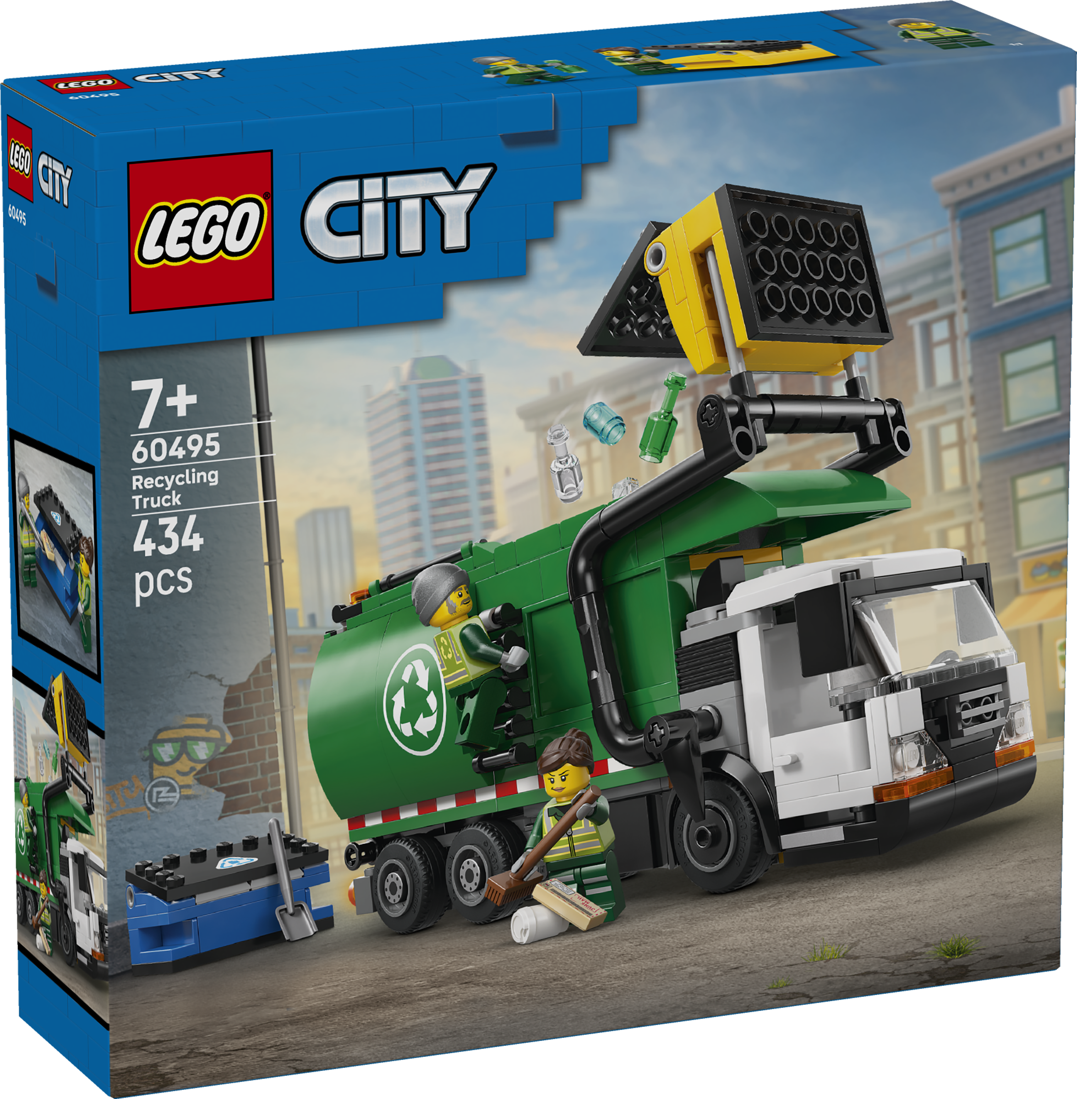 LEGO® City Återvinningsbil – Leksaksbil för barn 60495