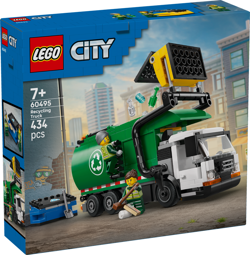 LEGO® City Återvinningsbil – Leksaksbil för barn 60495