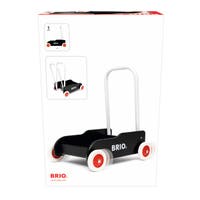 BRIO Lära-Gå-Vagn svart – Gåvagn med justerbart handtag och broms från 1 år