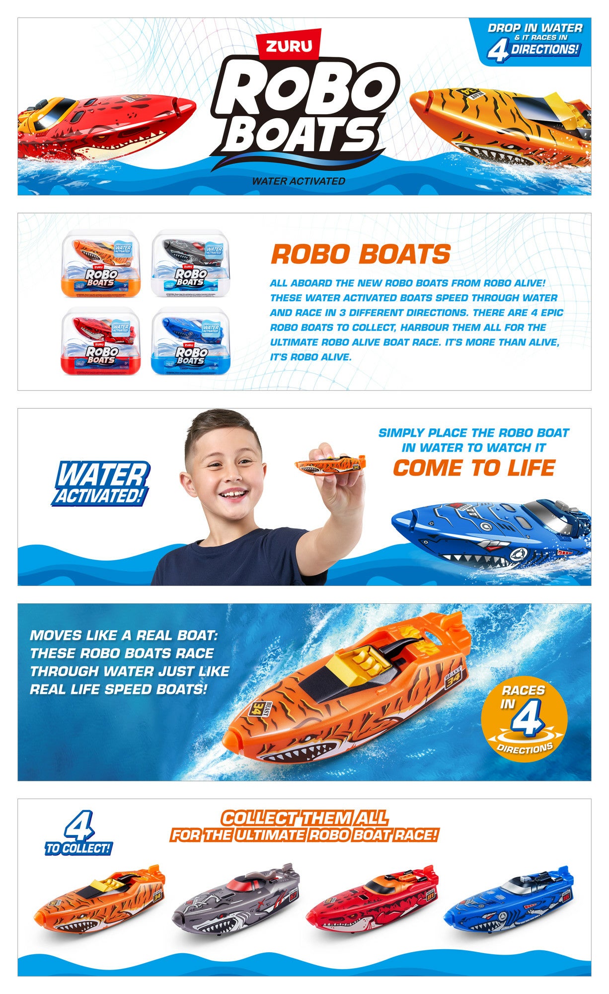 Robo Alive, Robo Boats