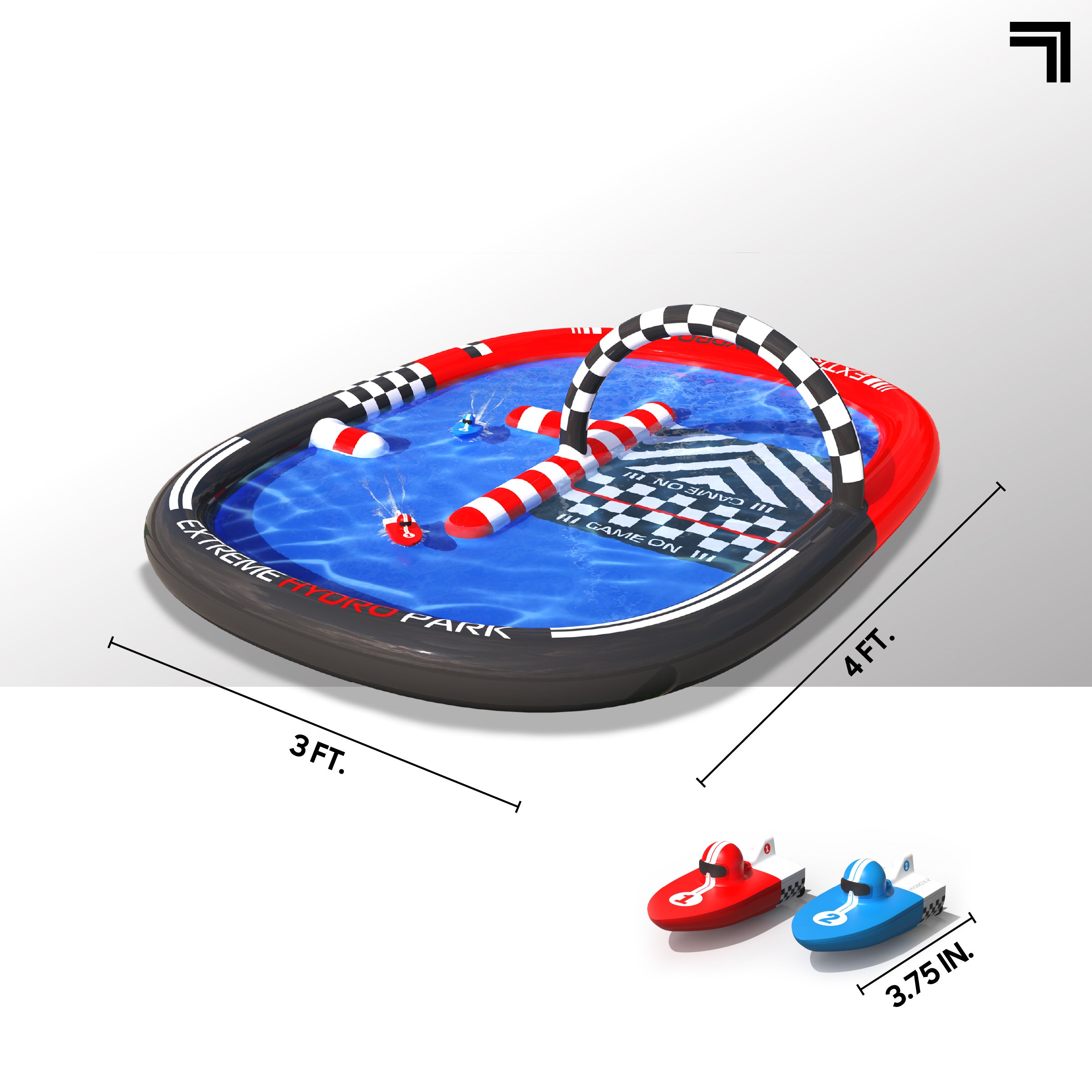 Sharper Image RC Hydro Park Racers med uppblåsbar pool