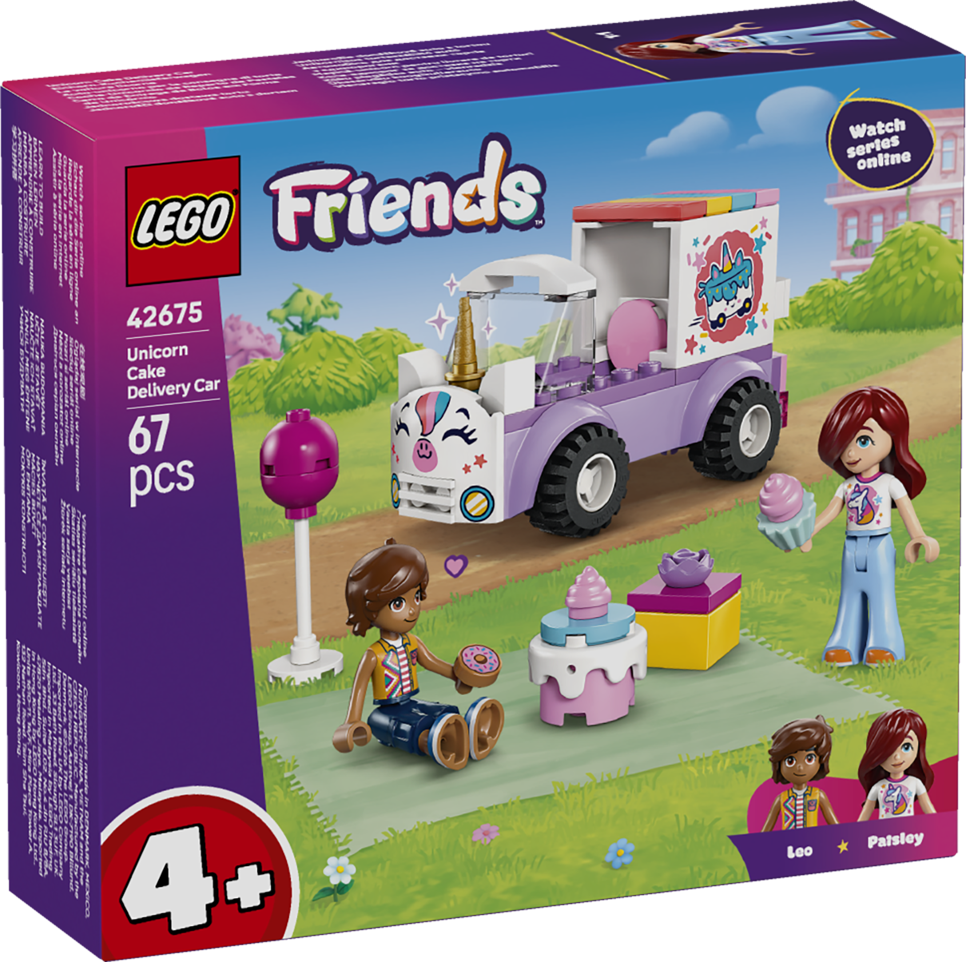 LEGO® Friends Enhörningsbil för tårtleveranser Leksak 42675