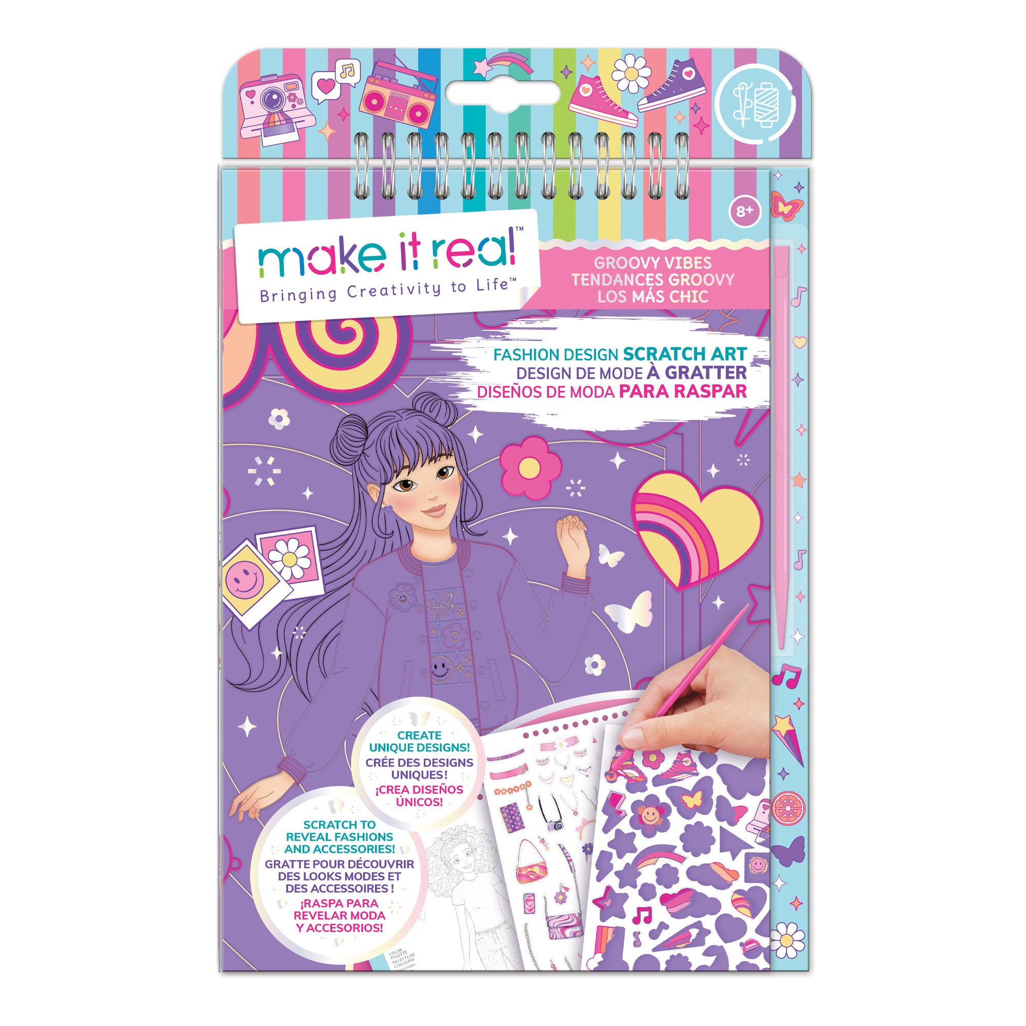 Make it Real, Fashion Design Scratch Art: Good Vibes