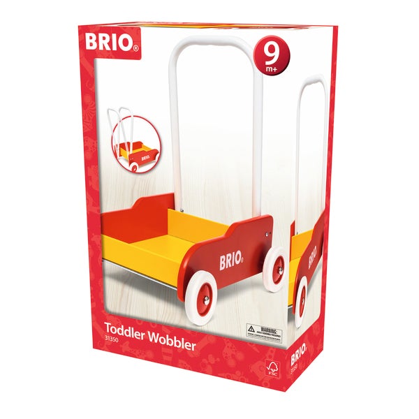 BRIO Lära-Gå-Vagn – Gåvagn med justerbart handtag och broms från 1 år