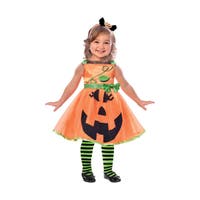 Halloween, Pumpkin Dress And Headband 110 Cm