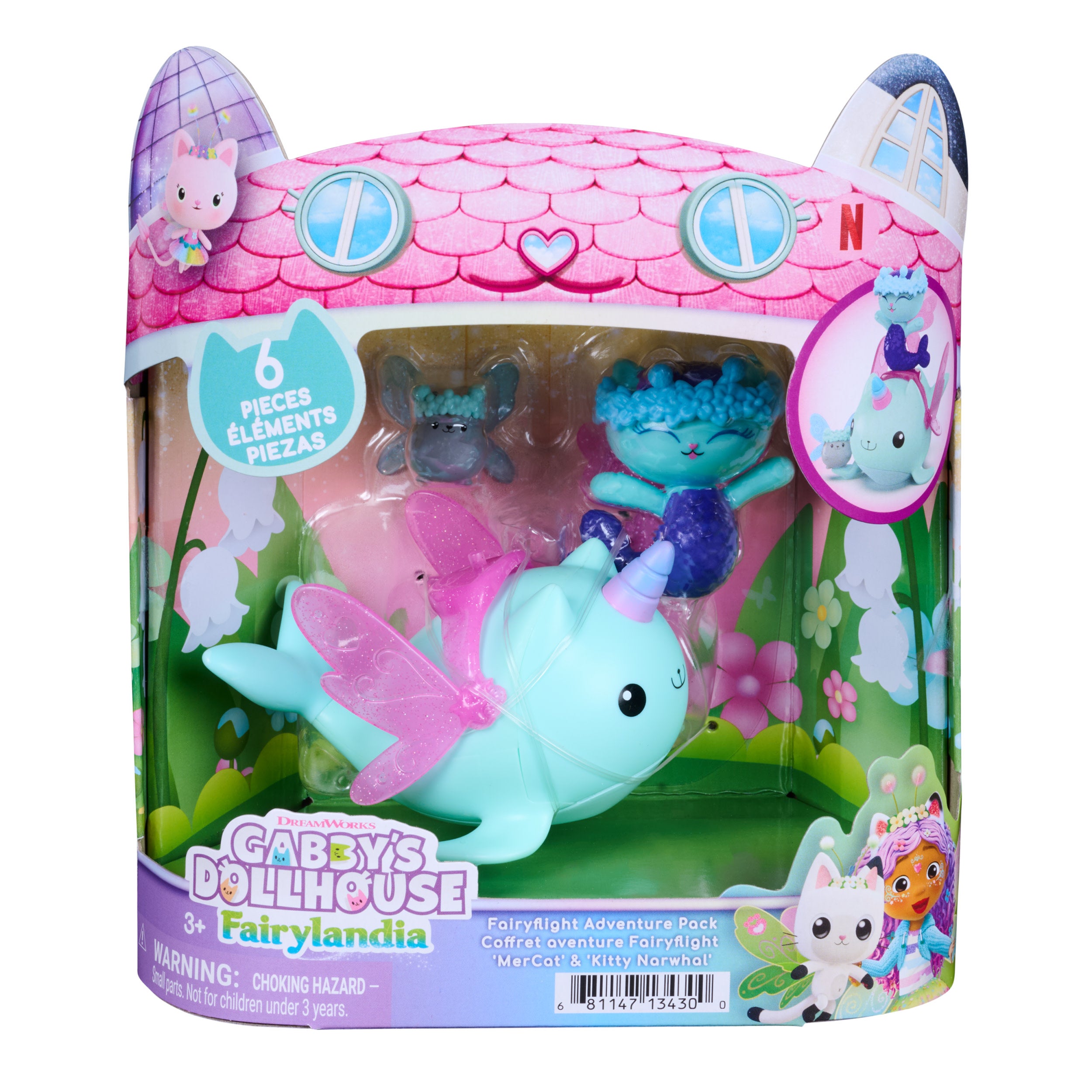 Gabby's Dollhouse MerCat & Kitty Narwhal Äventyrset