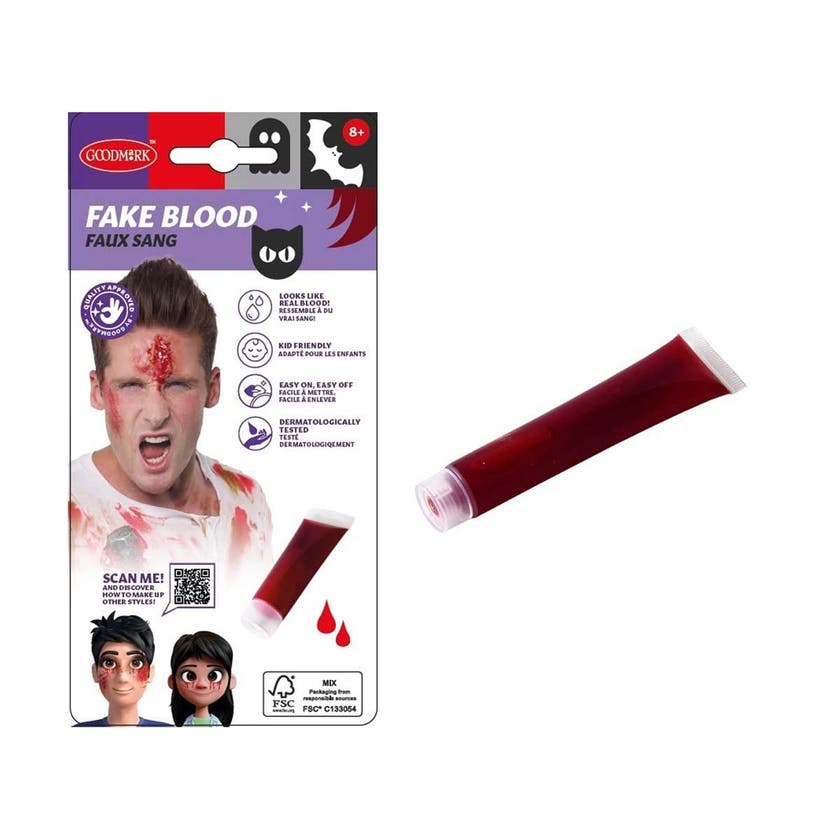 Halloween, Red Fake Blood Tube 28Ml