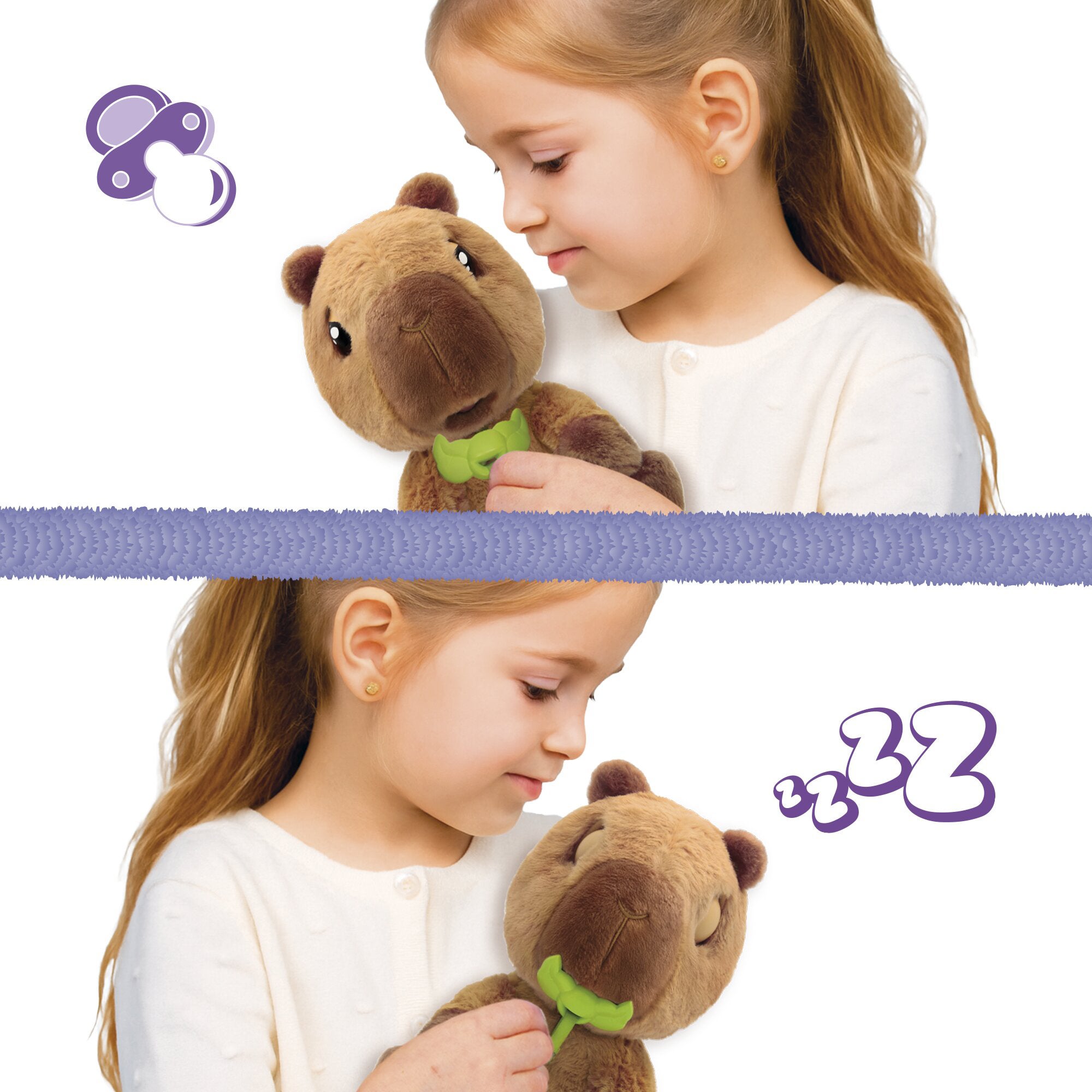 Baby Paws Capibara - Interaktiv gosedjur